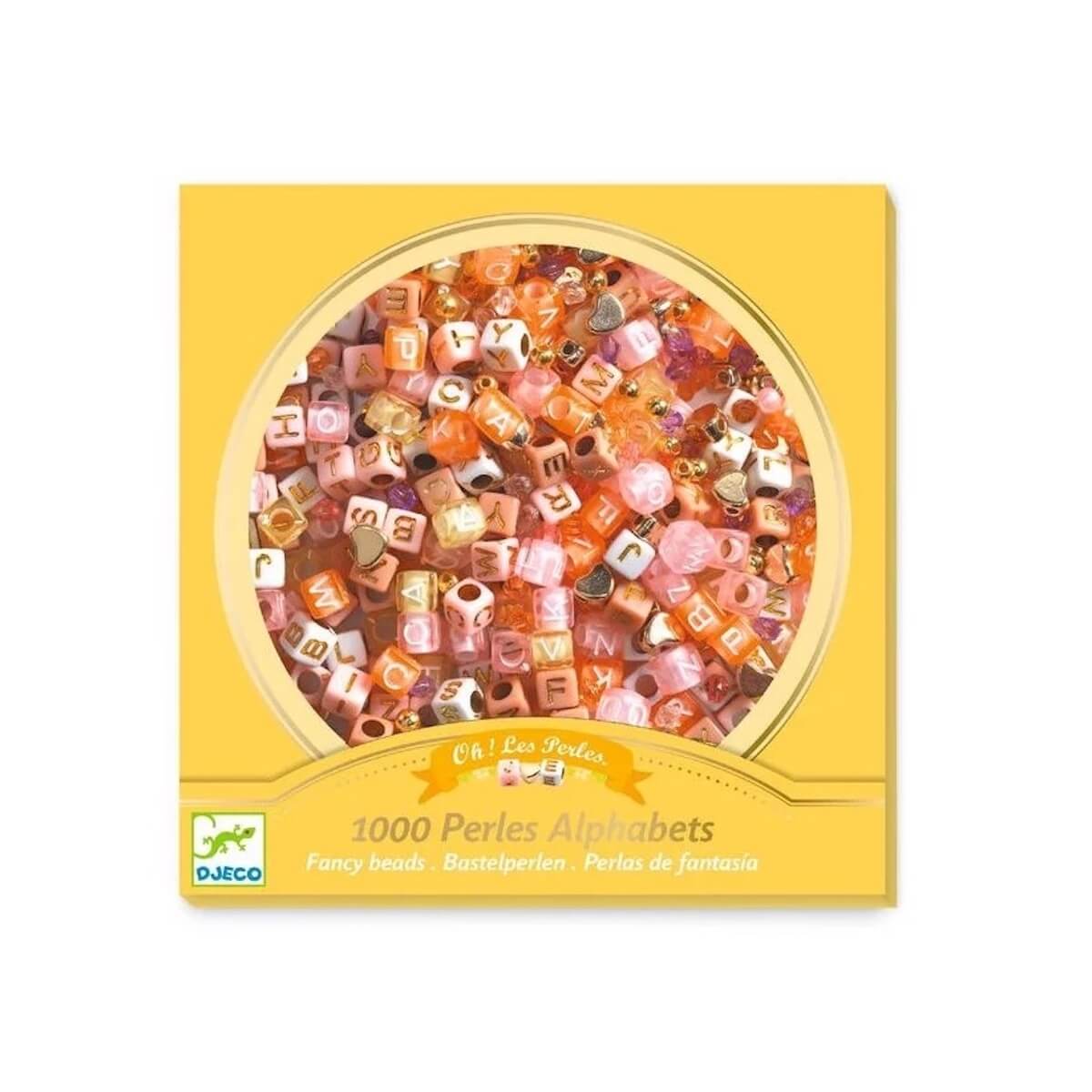 Schmuck basteln mit goldenen Buchstaben Djeco