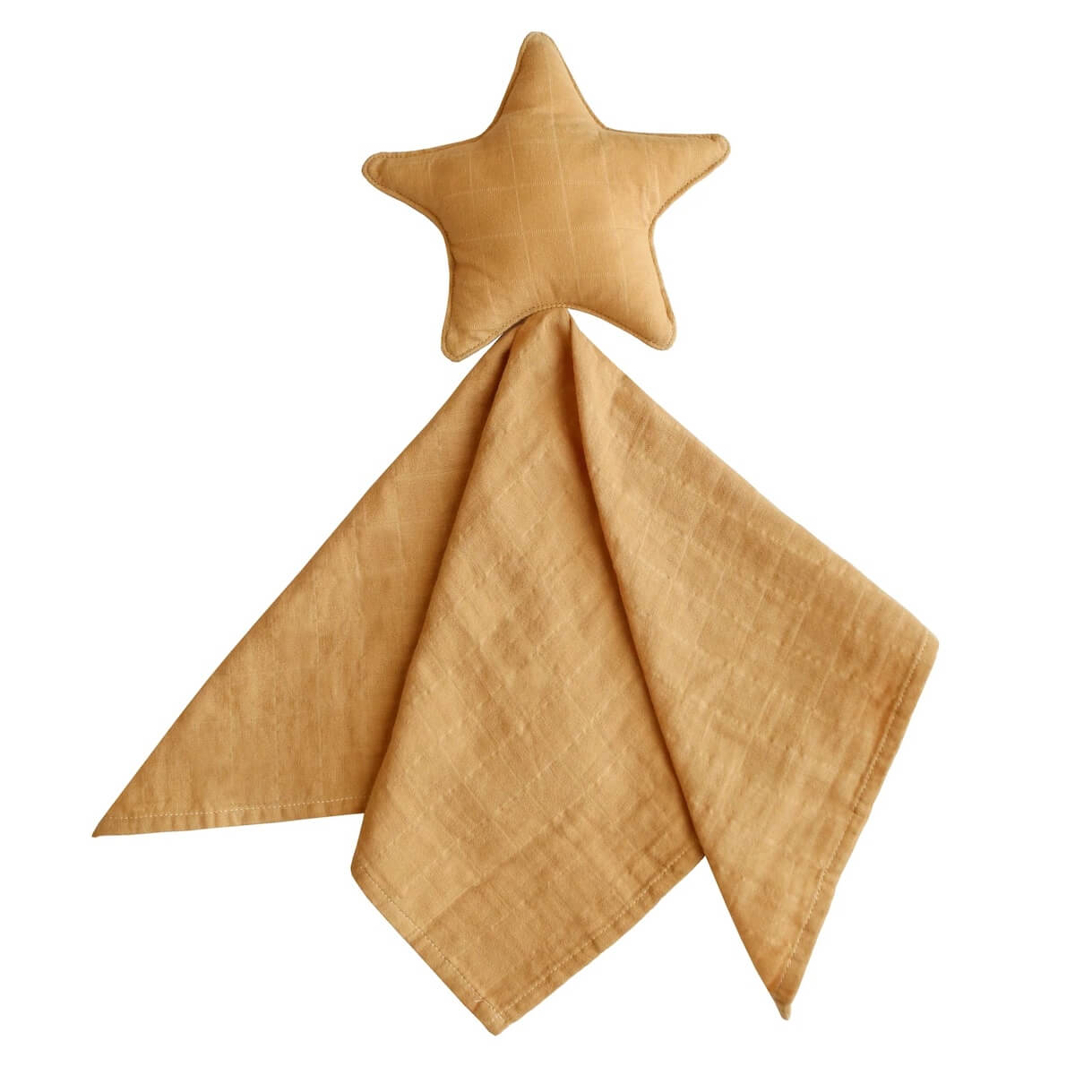 Schmusedecke Mushie Star Fall Gelb