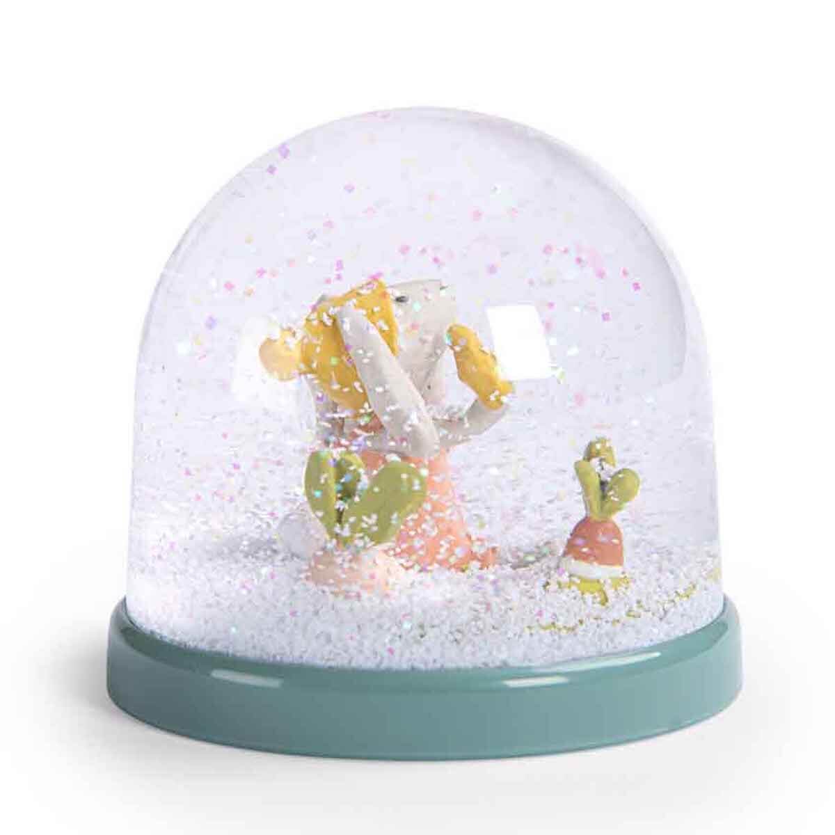 Schneekugel TROIS PETITS LAPINS Moulin Roty