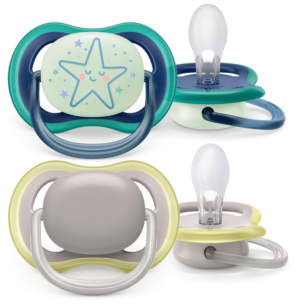 Schnuller +6M ULTRA AIR COMBI Avent Nacht Tag