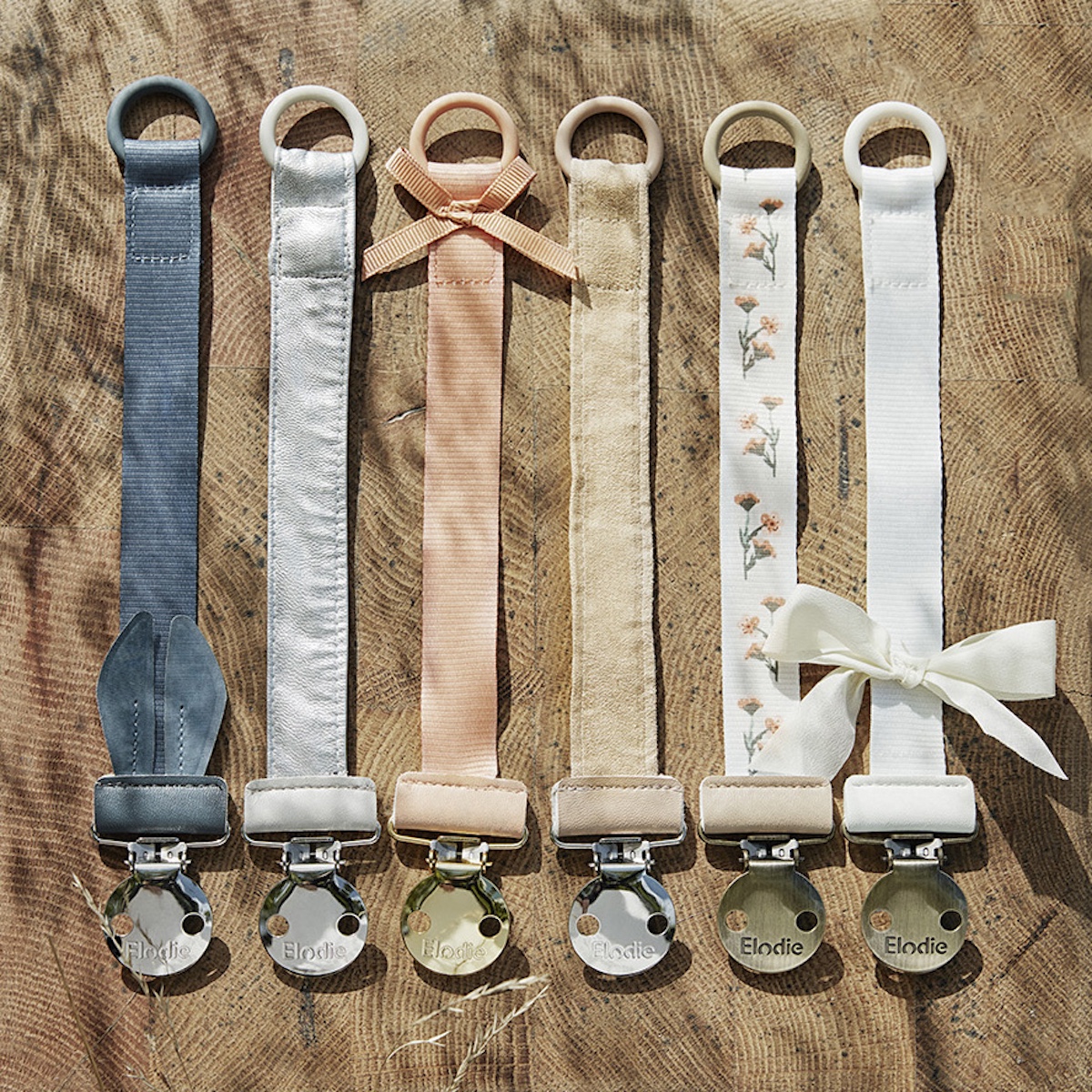 Schnullerkette Vanille Weiß Elodie