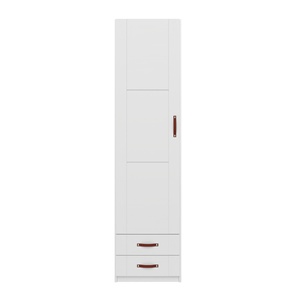 Schrank 1 Tür 2 Einlegeböden 50cm Lifetime weiß