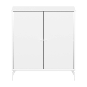 Schrank 2 Türen mit Fuß SAGA Flexa weiß