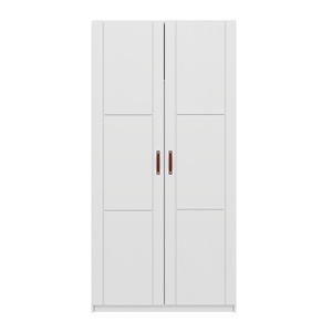 Schrank 2 Türen und Hängeleiste 100cm Lifetime weiß