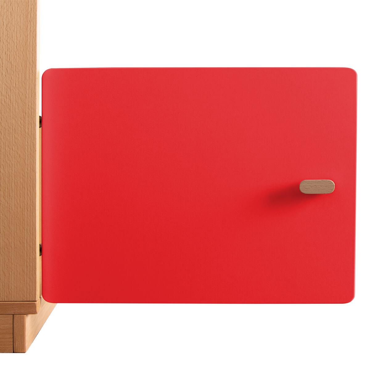 debreuyn | Schranktür 1/5 35cm-Griff DESTYLE Debreuyn MDF rot-lackiert