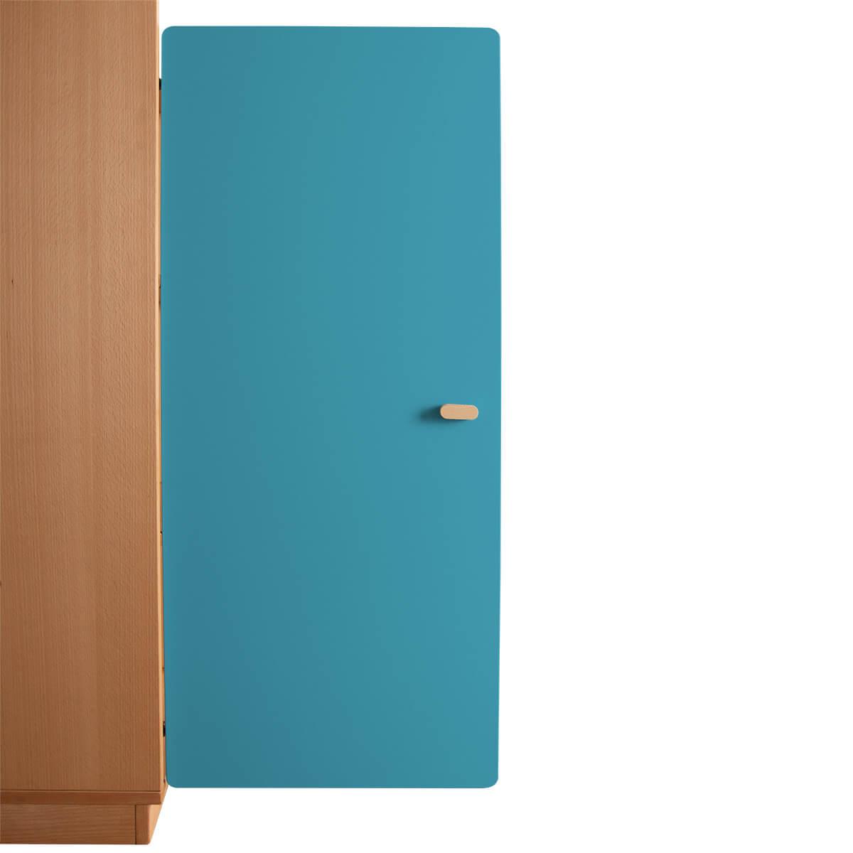 Schranktür 3/5 106cm-Griff DESTYLE de Breuyn MDF blau-lackiert | de Breuyn