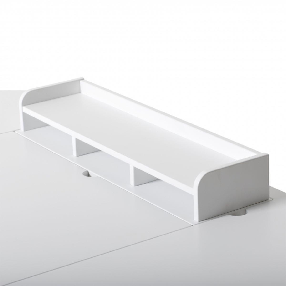 Schreibtisch 72,6cm WOOD Oliver Furniture weiß-Eiche