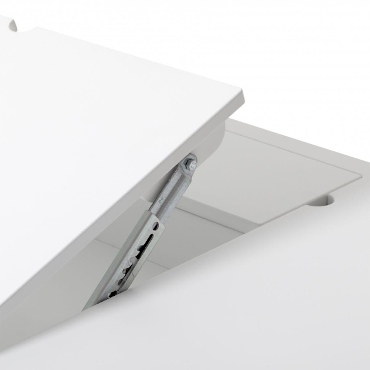 Schreibtisch 72,6cm WOOD Oliver Furniture weiß-Eiche