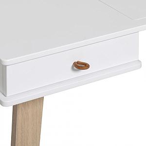 Schreibtisch 72,6cm WOOD Oliver Furniture weiß-Eiche