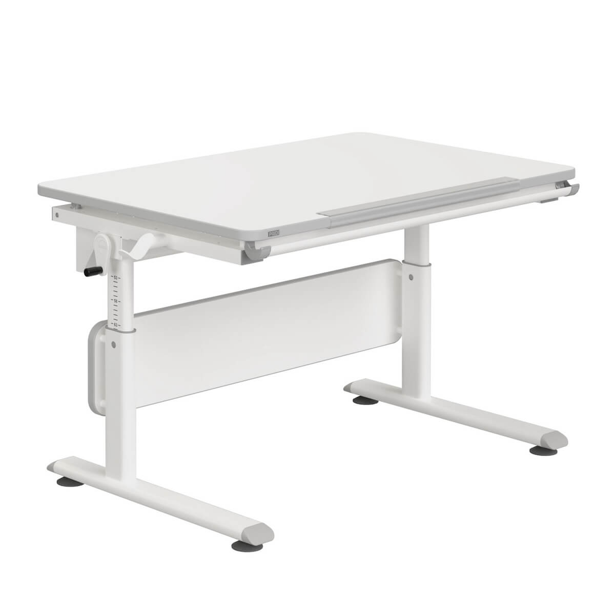 Schreibtisch DIEGO 105 x 70 cm, Oberseite kreideweiß, Zarge weiß DIEGO Schreibtische Paidi Weiß