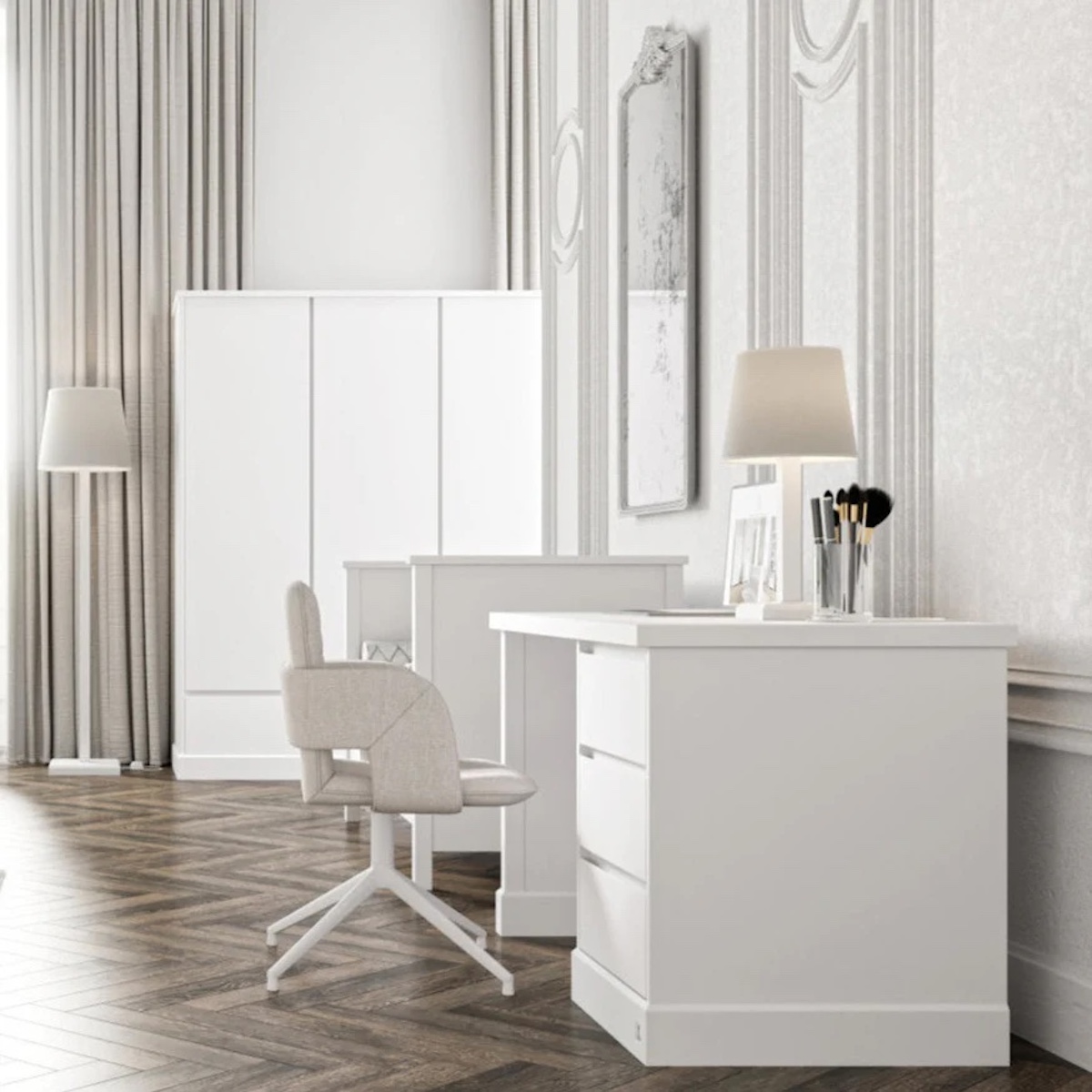 Schreibtisch PRESTIGE 3 Schubladen Lui e Lei