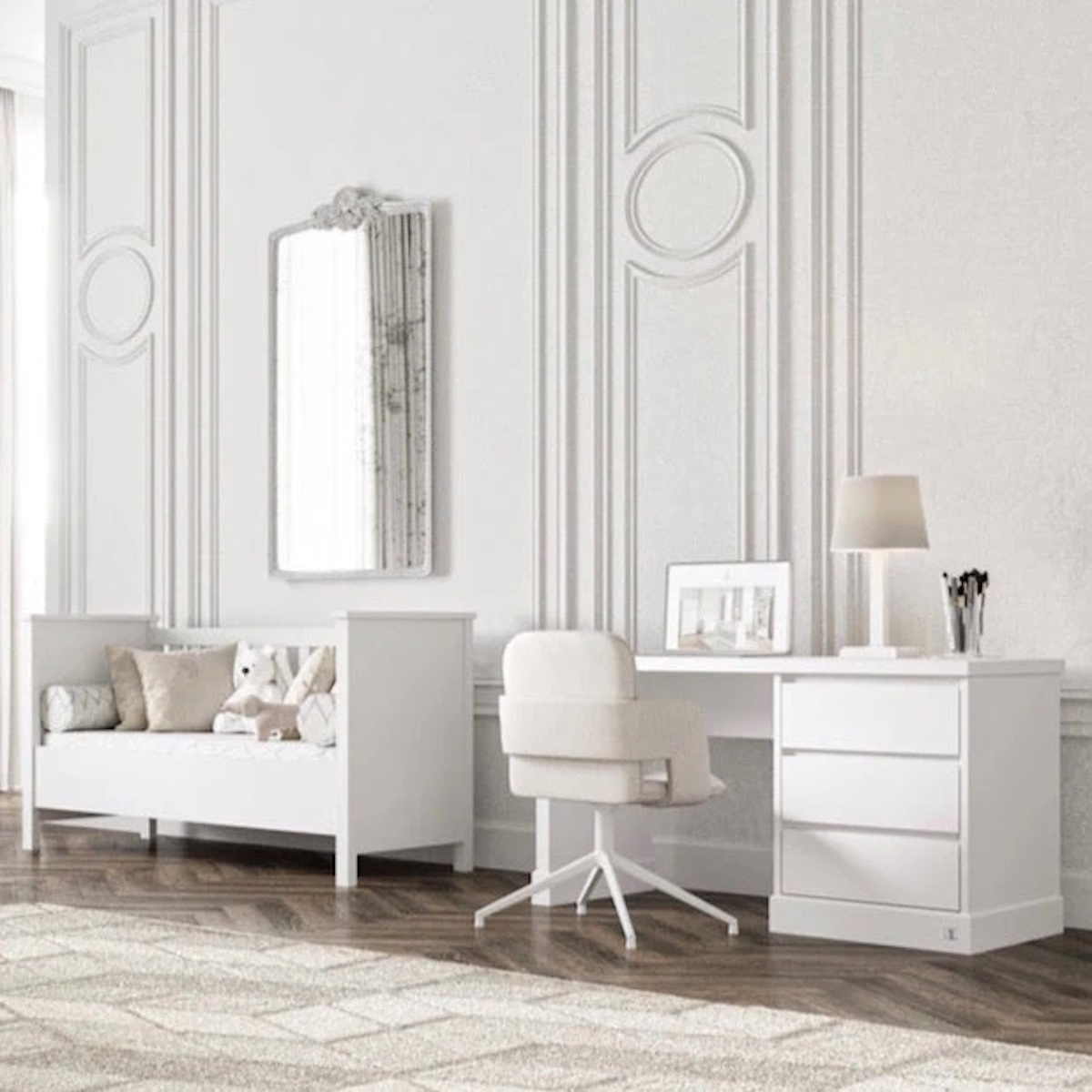 Schreibtisch PRESTIGE 3 Schubladen Lui e Lei