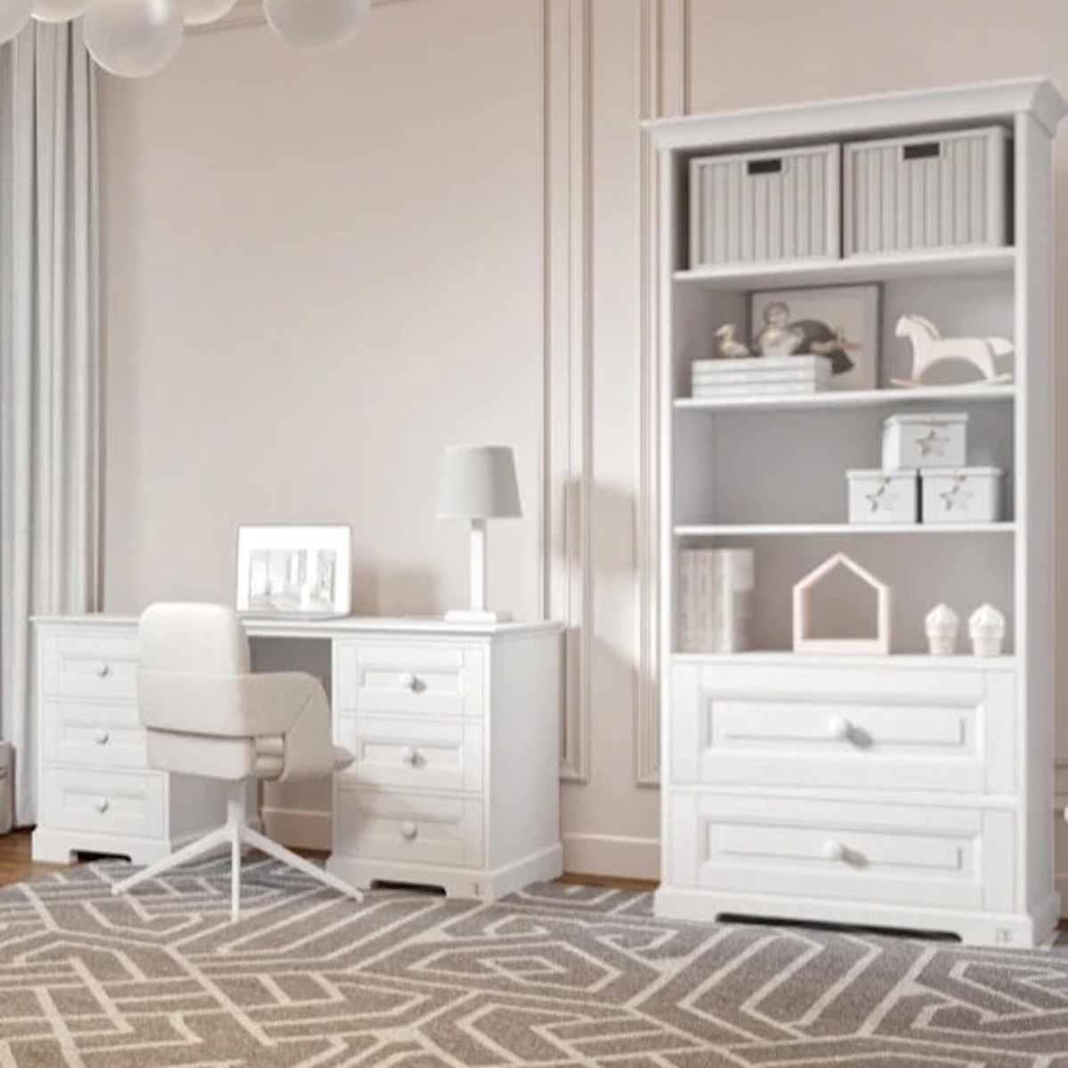 Schreibtisch ROYAL Large + 6 Schubladen Lui e Lei