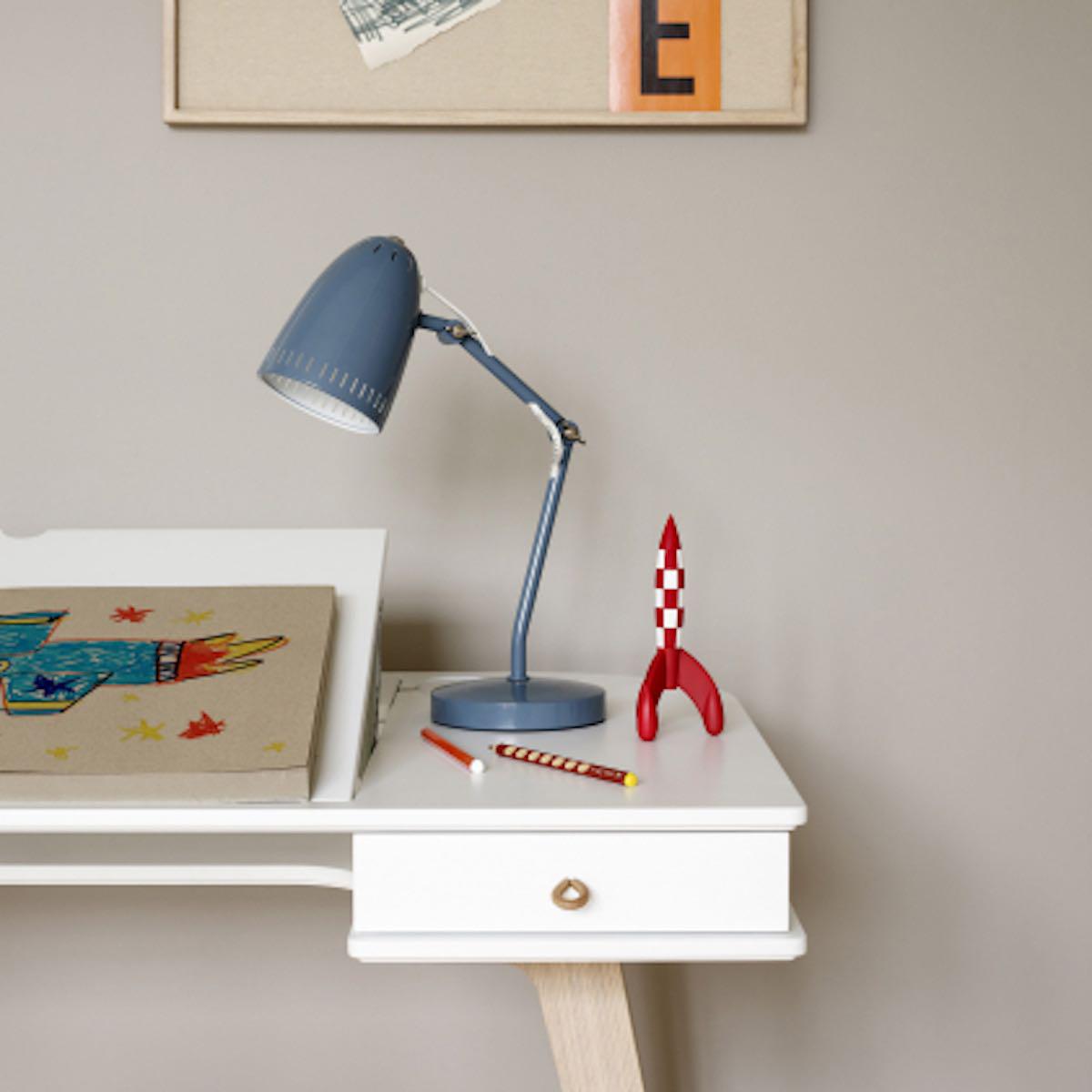 Schreibtisch-Stuhl 66cm WOOD Oliver Furniture weiß-Eiche