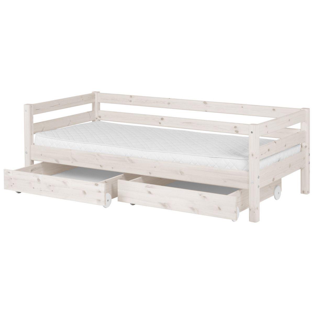 Schubladen 2 Stk. für Einzelbett 90x200cm CLASSIC by Flexa whitewash