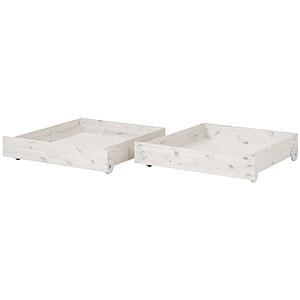Schubladen 2 Stk. für Einzelbett 90x200cm CLASSIC by Flexa whitewash