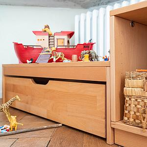 Schubladenpodest 27x93x40cm-Rollkasten DESTYLE de Breuyn