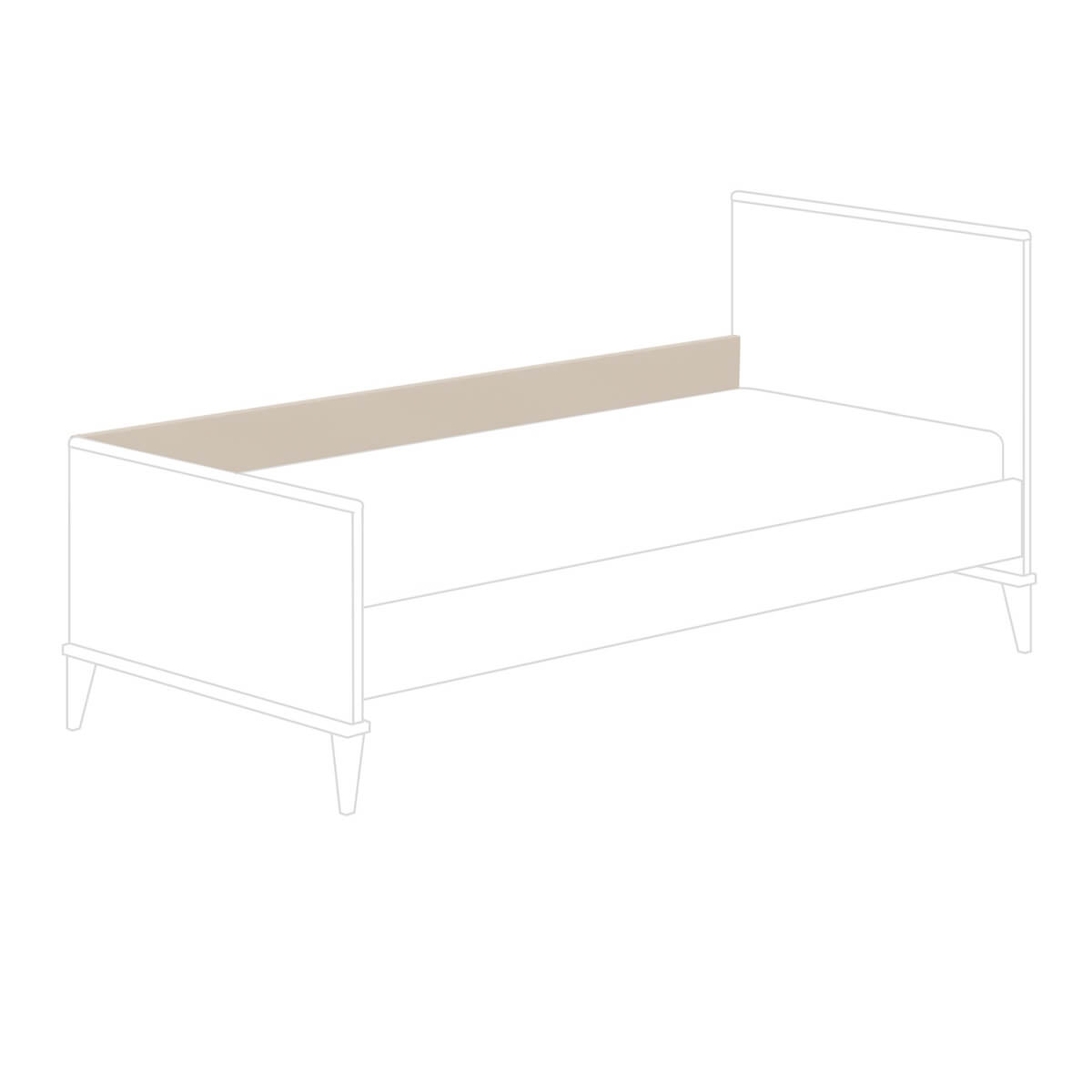 Schutzseite für Liegestuhl für Jugendliche MILA & BEN Paidi Beige cashmere