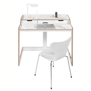 Sekretär PLANE Müller Small Living weiß-Birkenkante