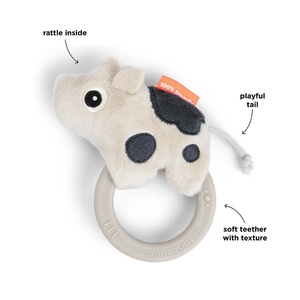 Sensory rattle w/teether Dotti Done by deer Sand