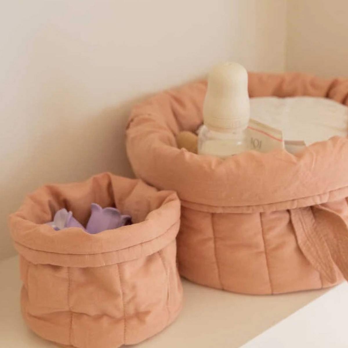 Set gepolsterte Körbe BAMBIE Lorena Canals Vintage Nude