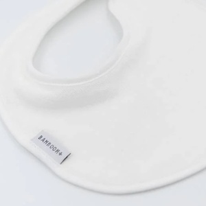 Set Lätzchen+Clip, Musselin + Mikrosponge 25cm Bamboom white sand rosehip