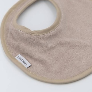 Set Lätzchen+Clip, Musselin + Mikrosponge 25cm Bamboom white sand rosehip