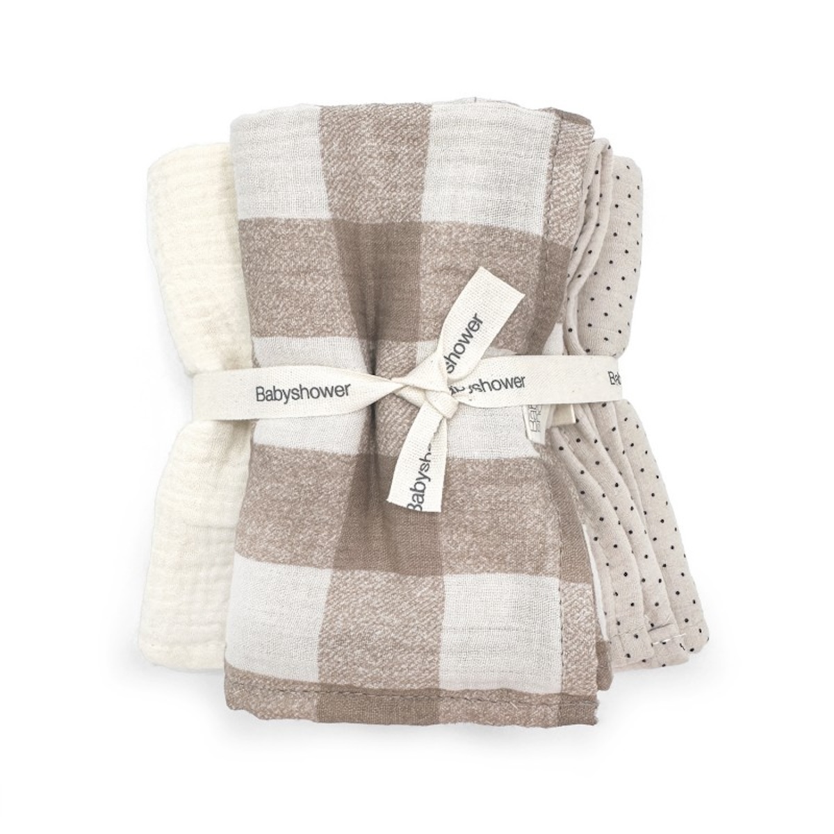 Set Mini 3 Windeln Babyshower VICHY CARAMEL