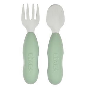 Set mit 2 Deckeln aus rostfreiem Stahl Beaba grün