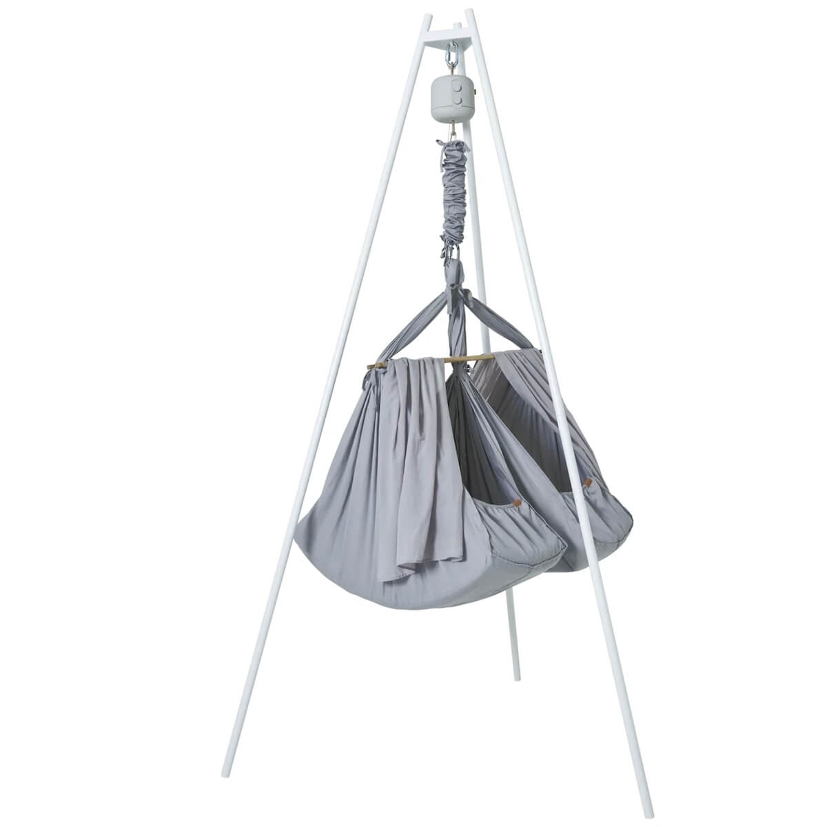 Set mit Ständer, Federwiege Zwillinge Premium, Motor LeeLo01 Membantu