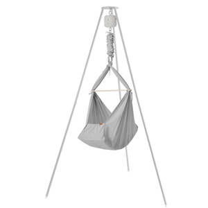 Set mit Wiegenständer Basic Grau, Federwiege Basic Grau, Motor LeeLo01 Membantu