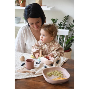 Set vaisselle silicone 4 pièces Beaba Barbe à papa