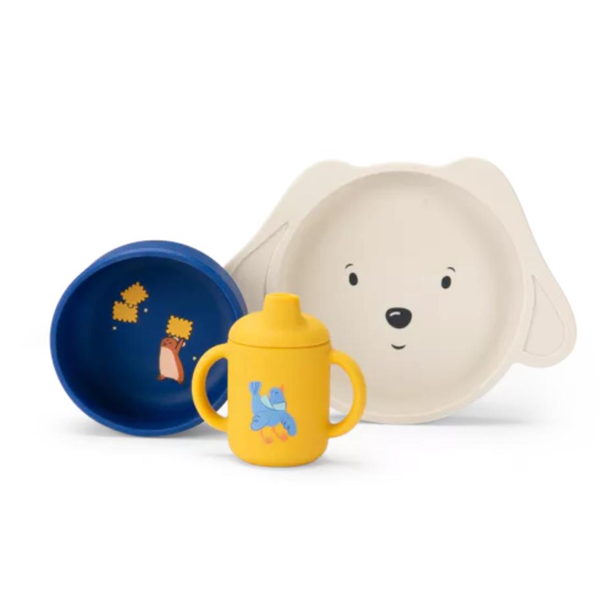 Set vaisselle silicone Puce & Pilou Moulin Roty