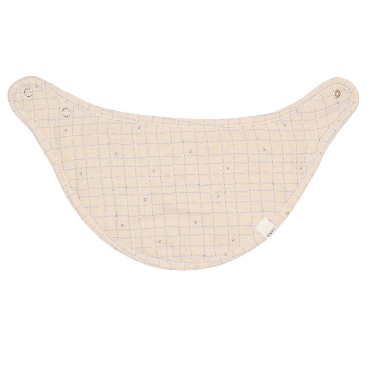 Shawl bib 2-pack Lind Koeka warm weiß