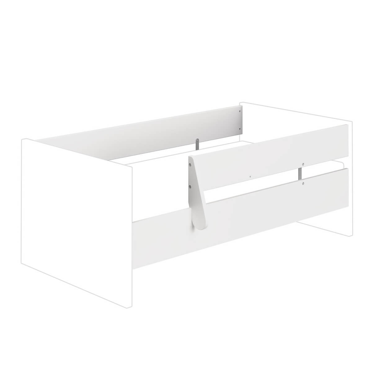 Sicherheitsset 70x140cm für den Umbau des Babybettes in die Juniorstufe Paidi weiß