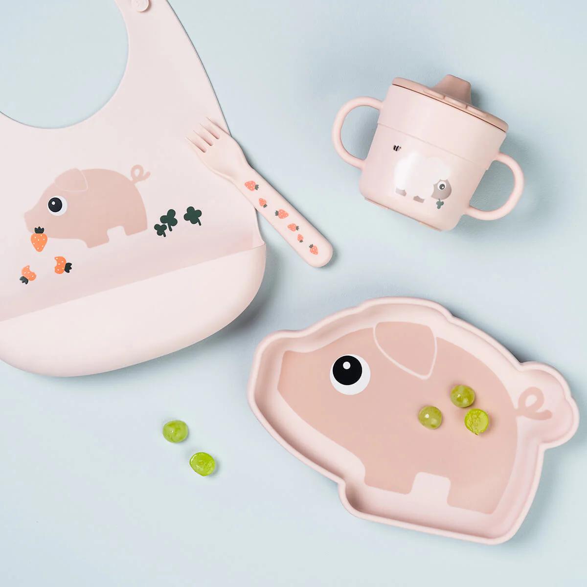 Silicone bib Pigee Done by deer Powder