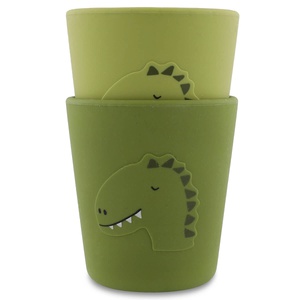 Silikon Becher 2er-Pack Mr. Dino Trixie