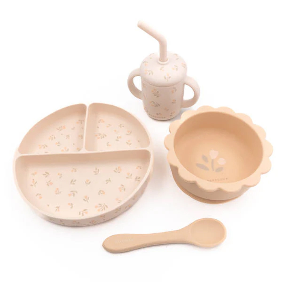 Silikon-Dinner-Set mit Tulpen-Prints Bamboom