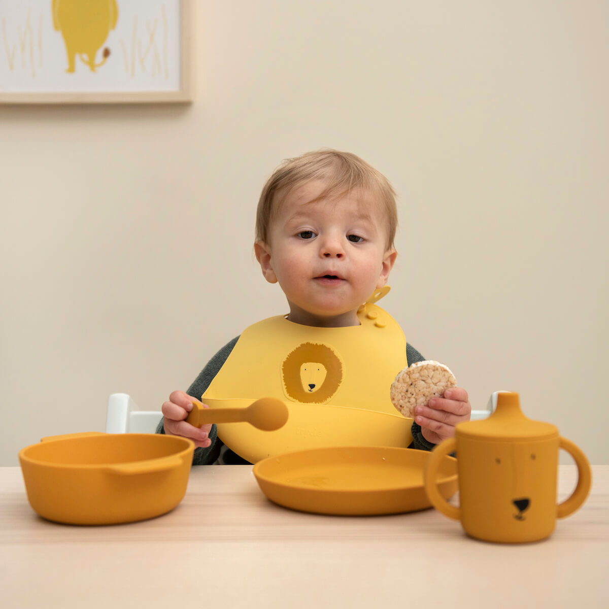 Silikon Lätzchen 2er-Pack Mr. Lion Trixie