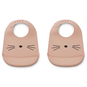 Silikon-Lätzchen-für-2 TILDA RAINBOW Liewood Katzenrose