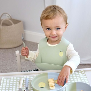 Silikon-Lätzchen Happy Fruits Zitrone Laessig