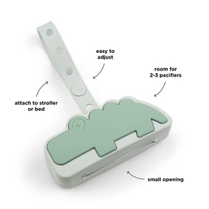 Silikon Schnuller Tasche Croco Grün Done by Deer