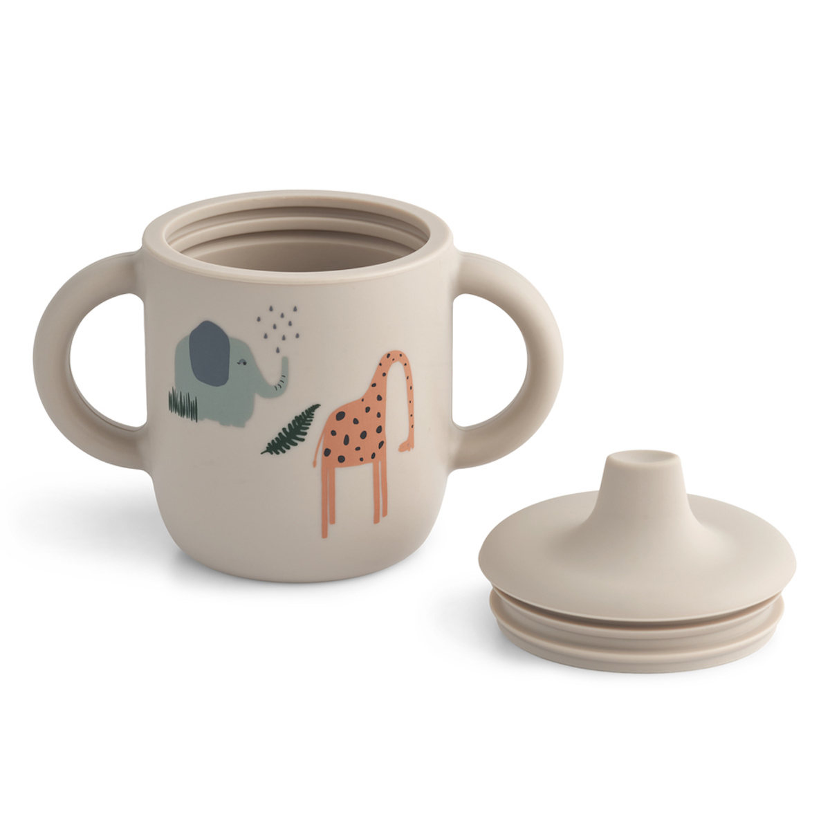 Silikonbecher NEIL Liewood Safari sandy mix