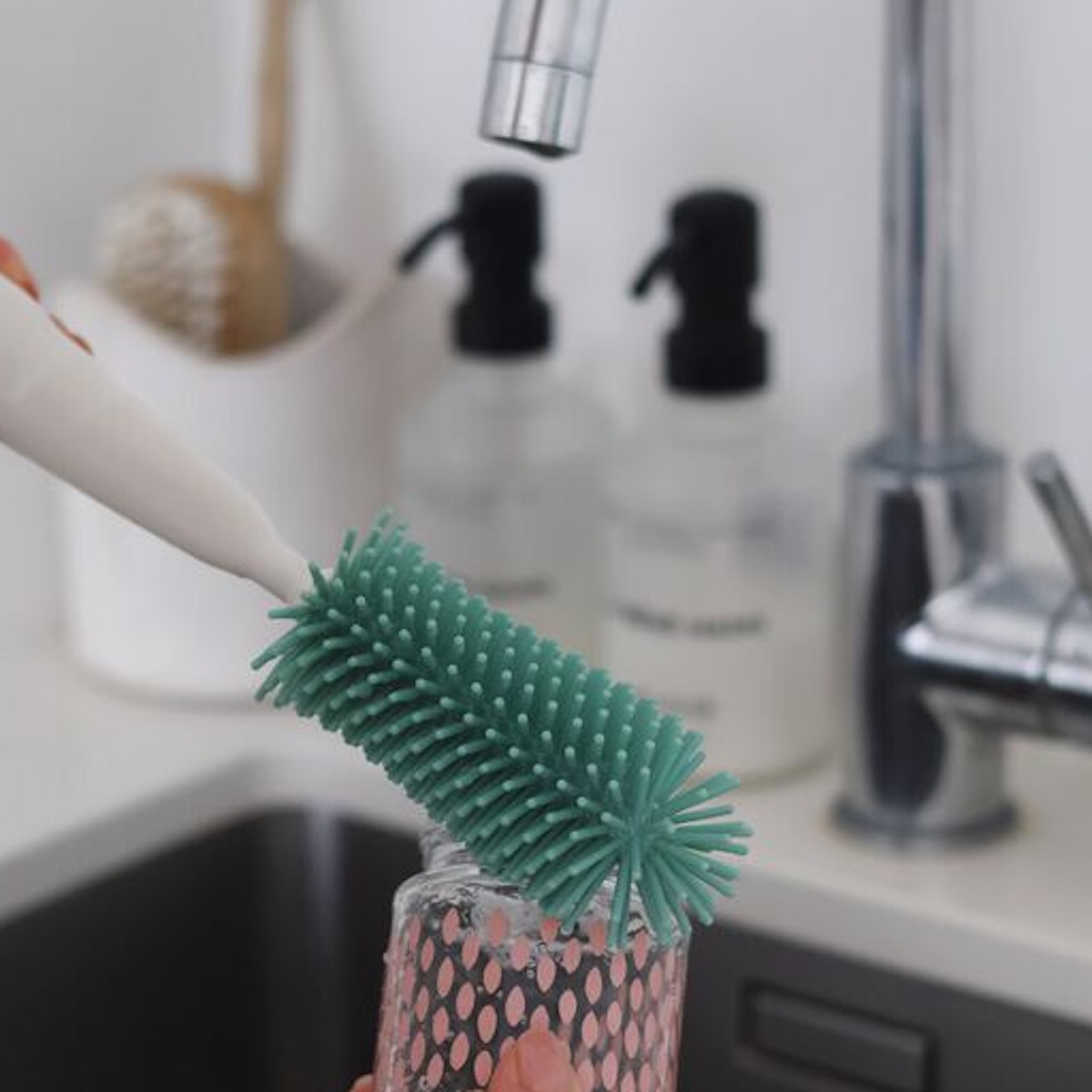 Silikonbürste Beaba sage green