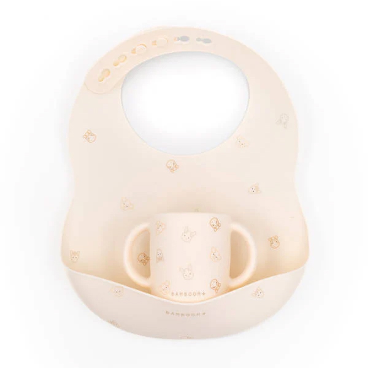 Silikonlätzchen mit Becher Tierfreunde Bamboom