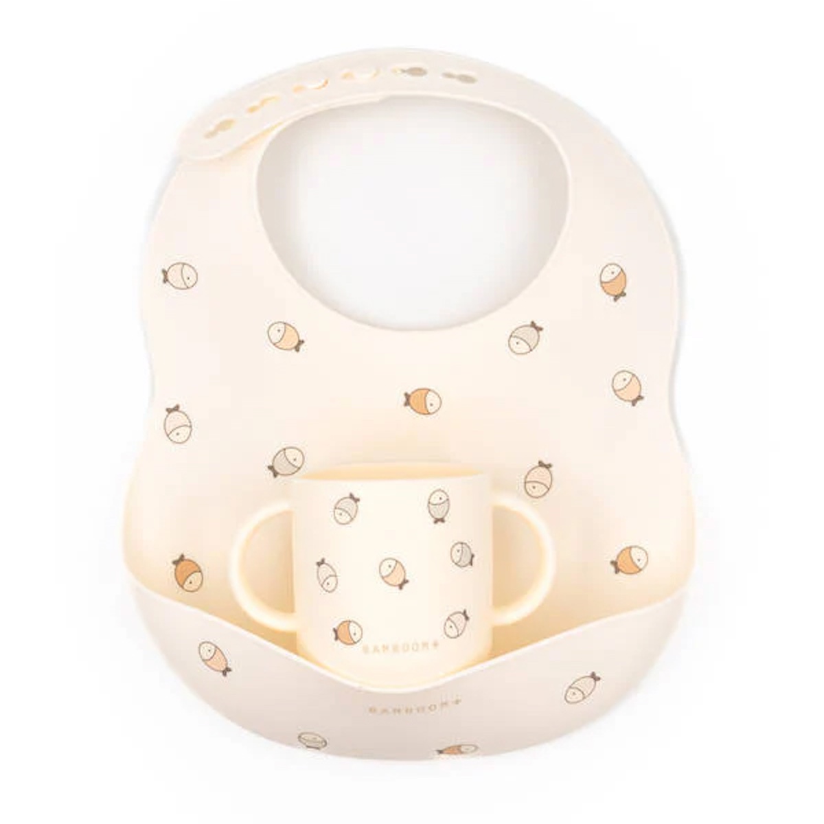 Silikonlätzchen mit Becherfischen Bamboom