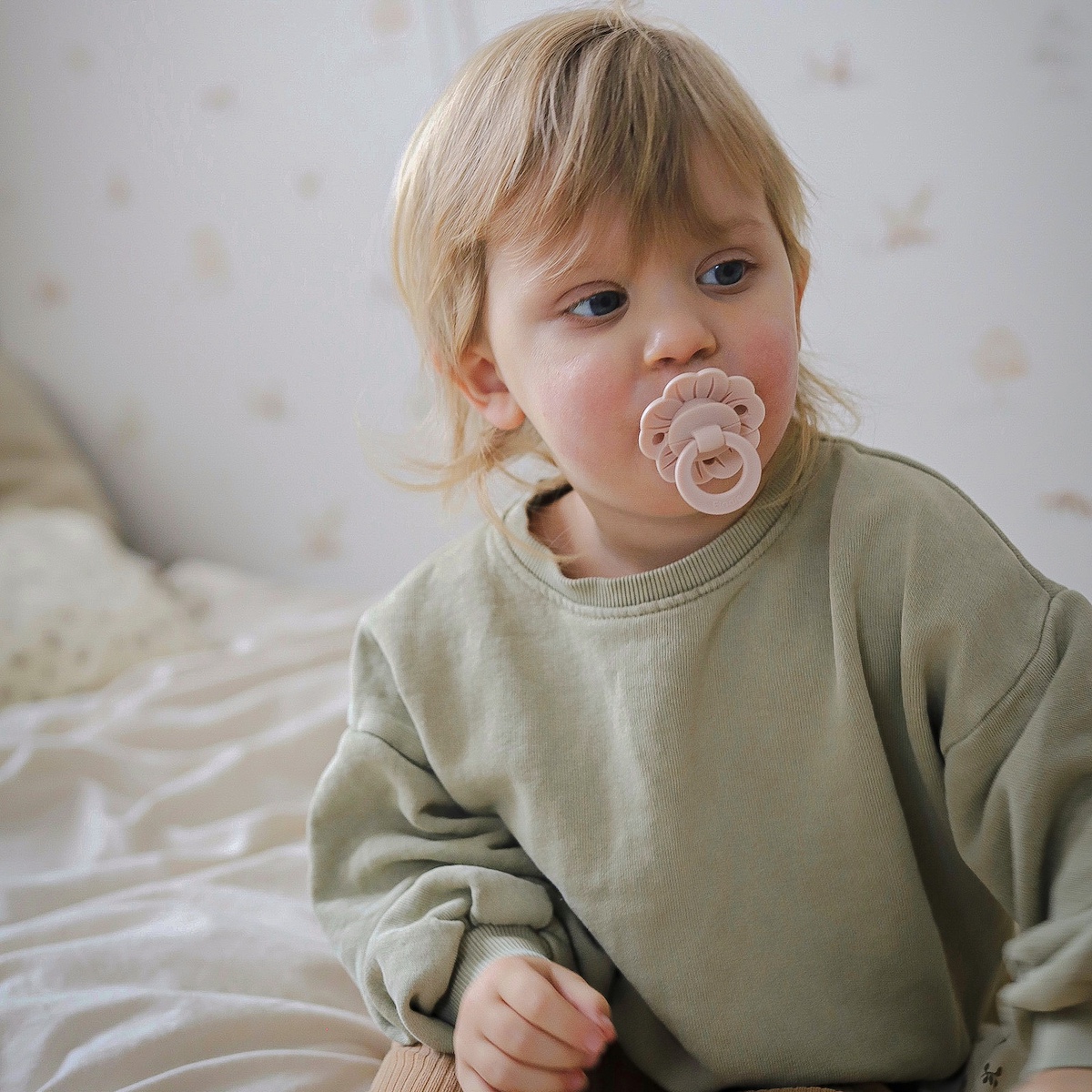 Silikonschnuller 3M+ BINKY BLOOM Elodie powder pink