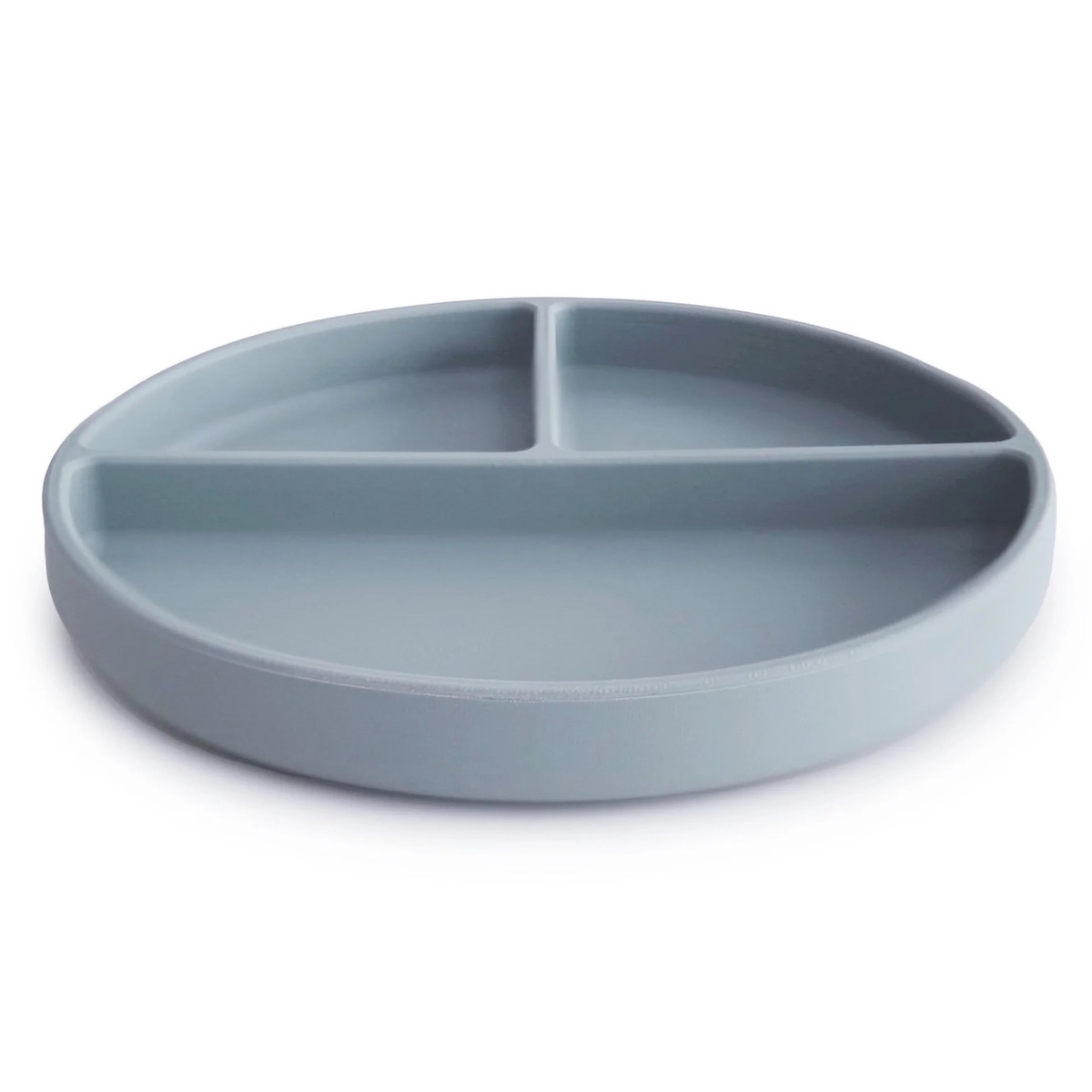 Silikonteller Mushie Puderblau