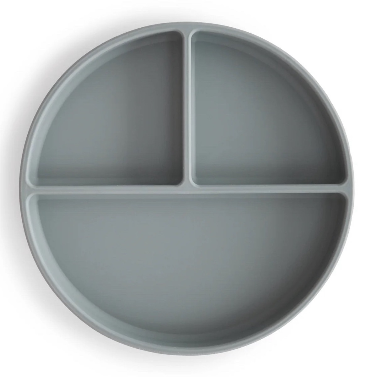 Silikonteller Mushie Stein