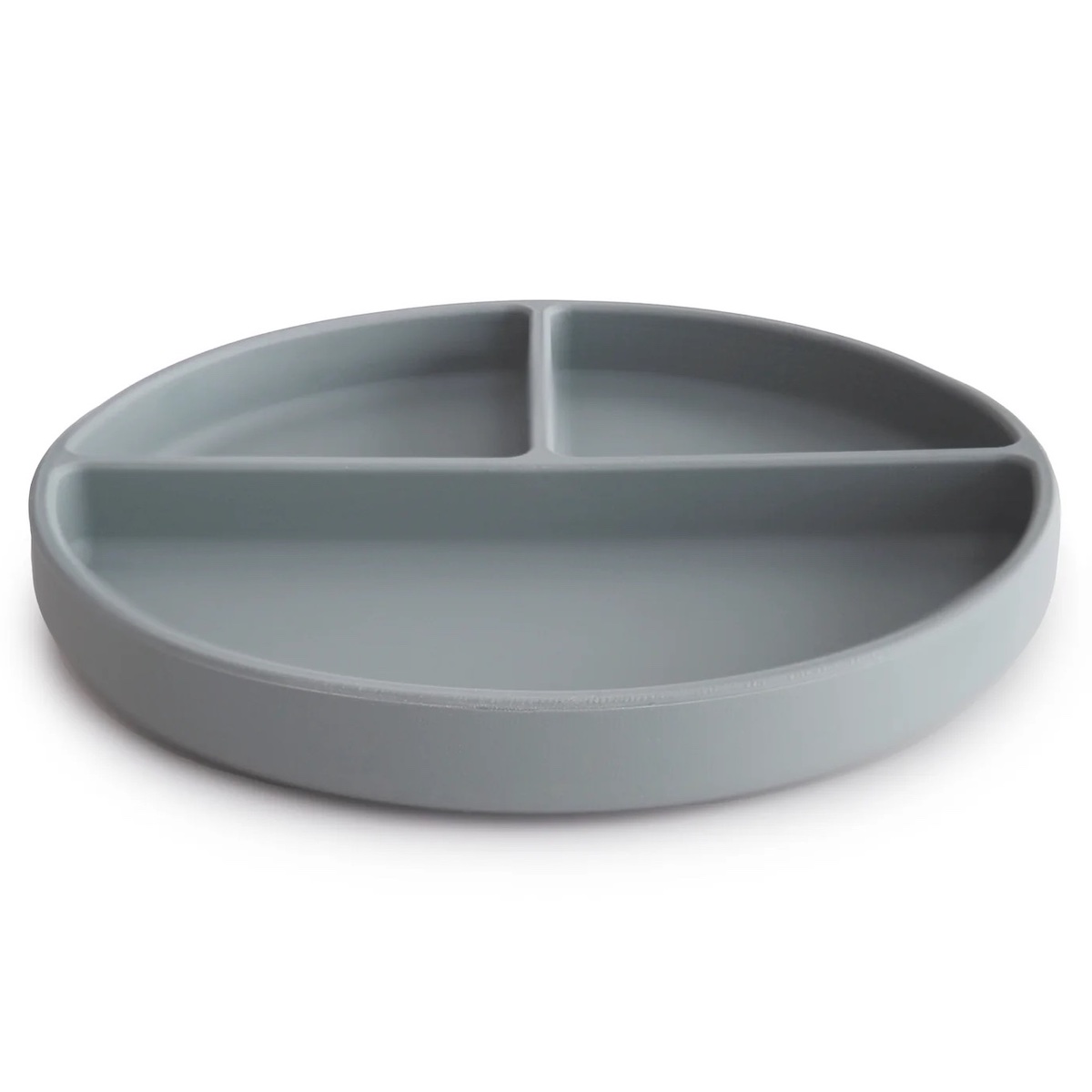 Silikonteller Mushie Stein